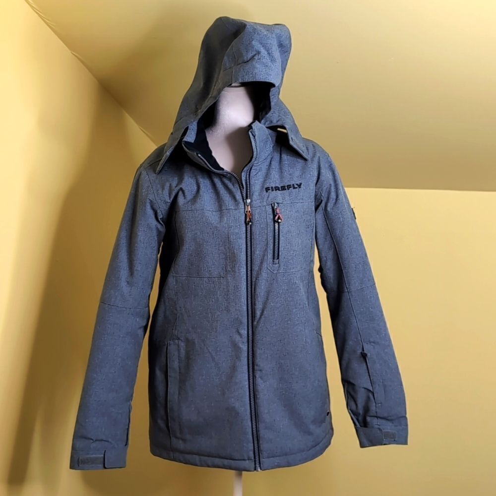 Firefly Aqua Base Elite Truman JRS V2 Large in Dark Blue Ski/Snowboard Jacket
